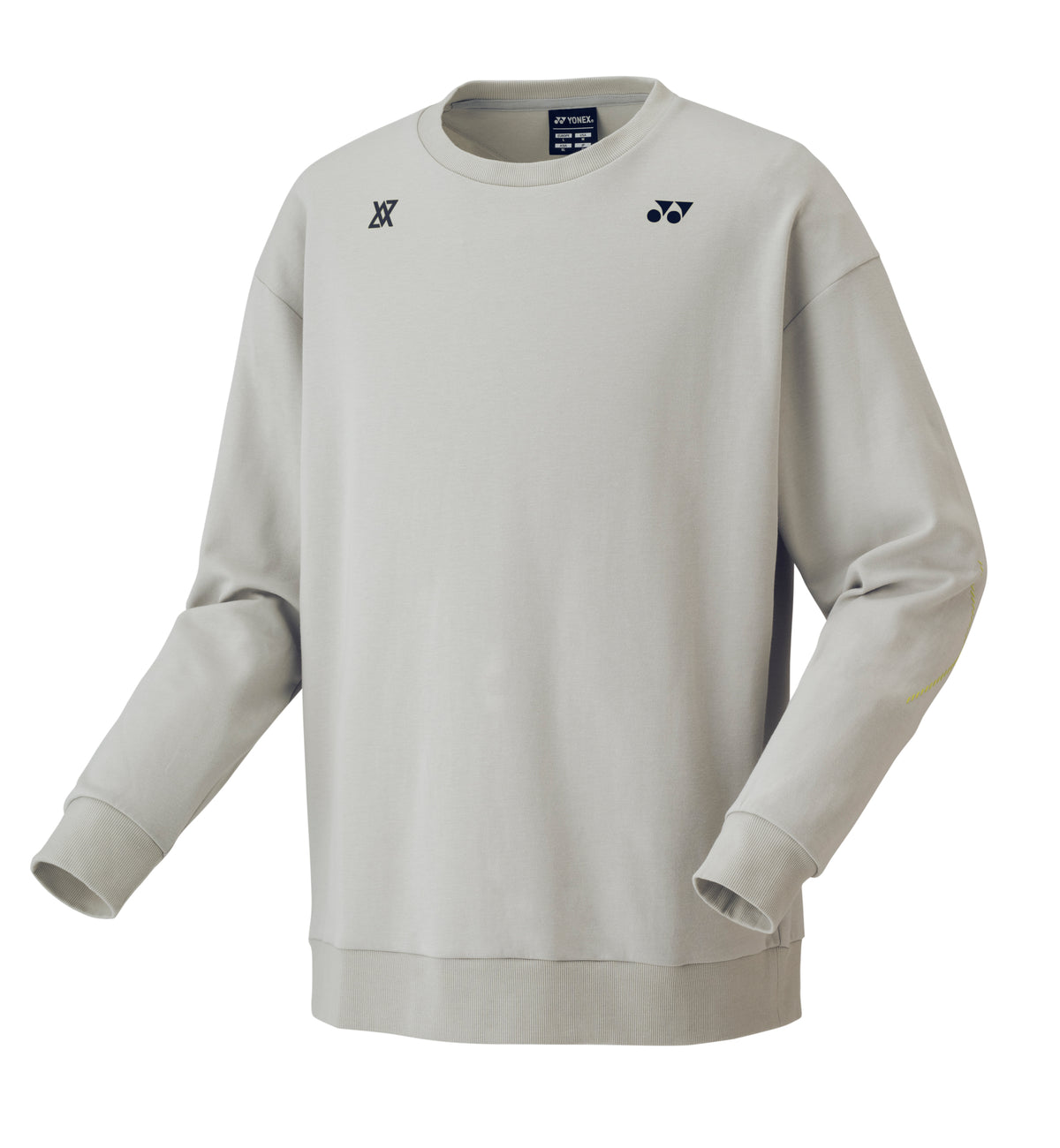 Yonex 30101YX Sweat Shirt Unisex - Grayish Beige - VA - Viktor Axelsen Collection Clothing Yonex