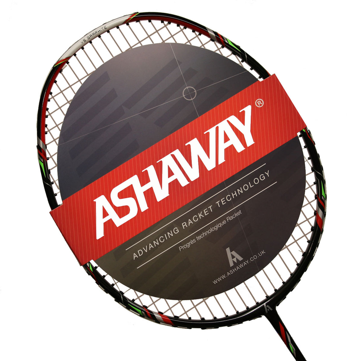 Ashaway Vex Striker 100 Badminton Racket (Strung) Black Red Silver 3UG2 Badminton Rackets Ashaway