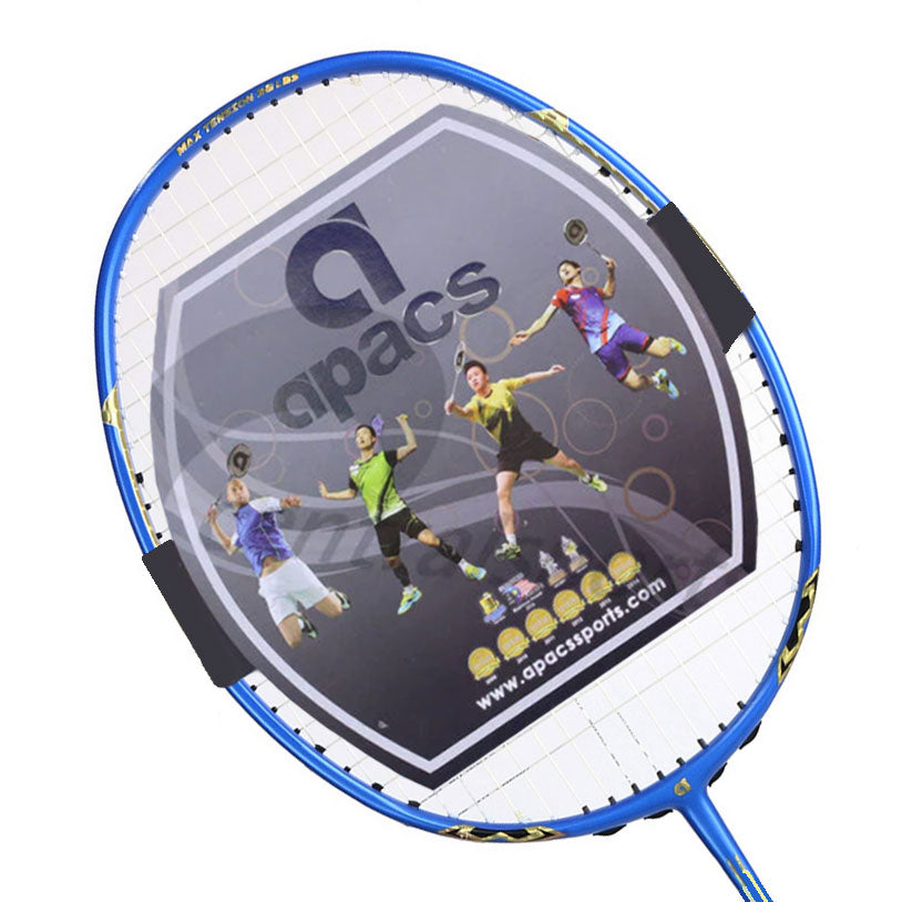 Apacs Ziggler Pro Badminton Racket (Unstrung) Blue 3UG4 Badminton Rackets Apacs