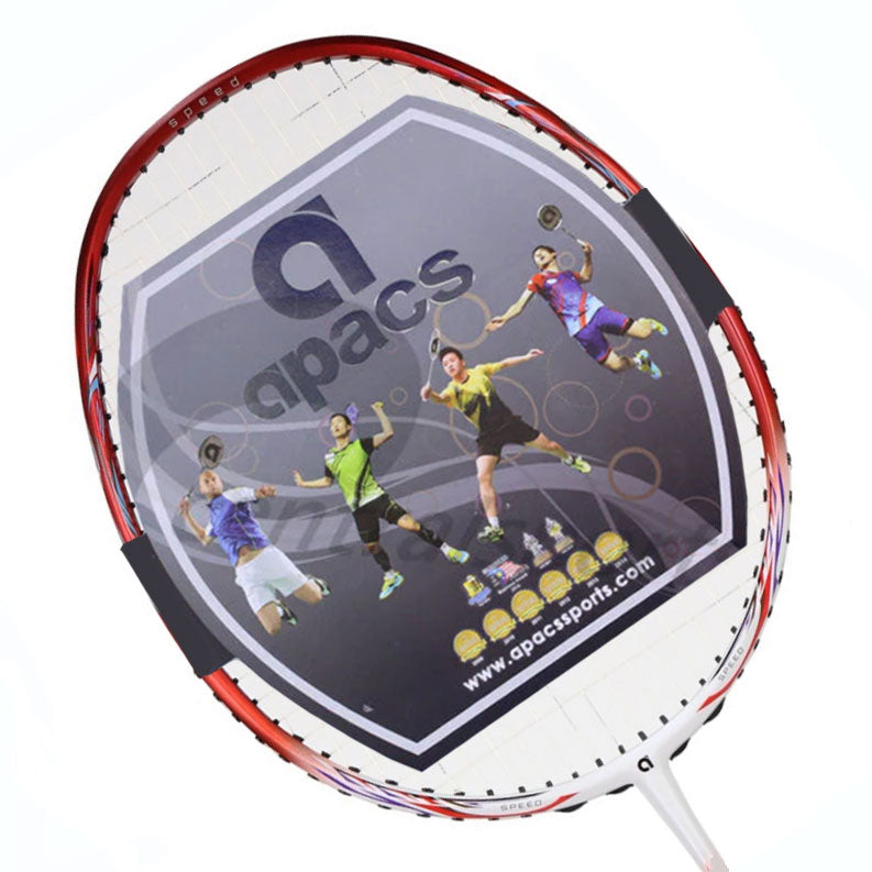Apacs Imperial Speed Badminton Racket - White/Red White Red 5UG4 Badminton Rackets Apacs