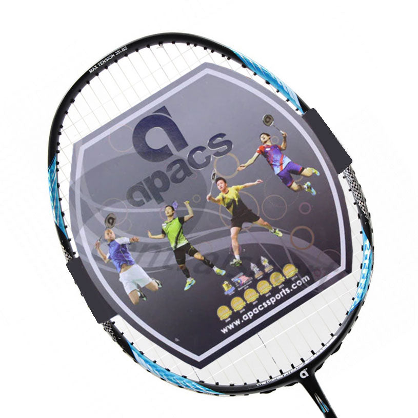 Apacs Blend Pro Power Plus Badminton Racket (Unstrung) Black Blue 3U4 Badminton Rackets Apacs