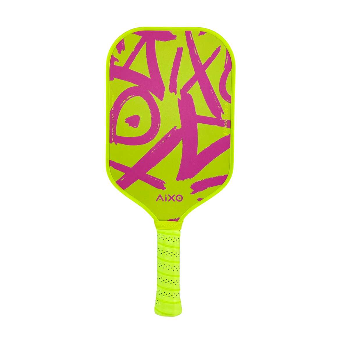 Aixo CP03 Ghost Series Neotag T700 Carbon Pickleball Padel Pink Green One Size Pickleball Paddle Aixo