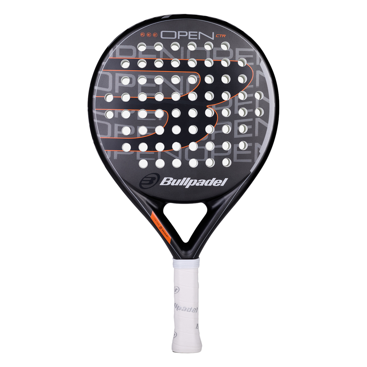 BullPadel Open Control Padel Racket - Grey Padel BullPadel
