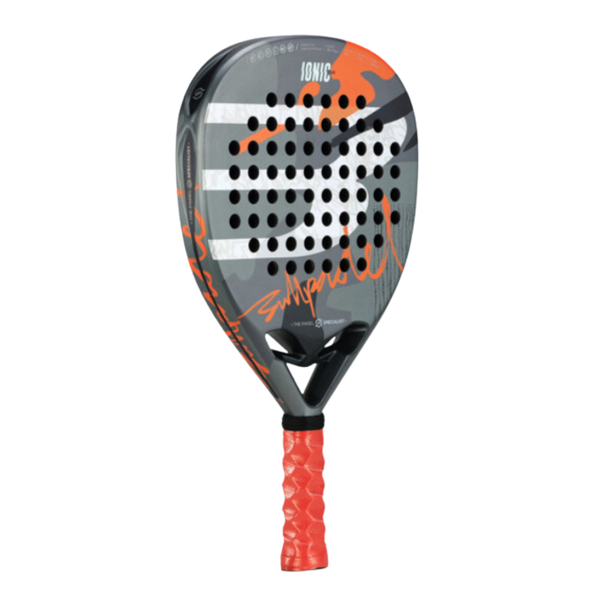 BullPadel Ionic Power Padel Racket - Grey/Orange Padel BullPadel