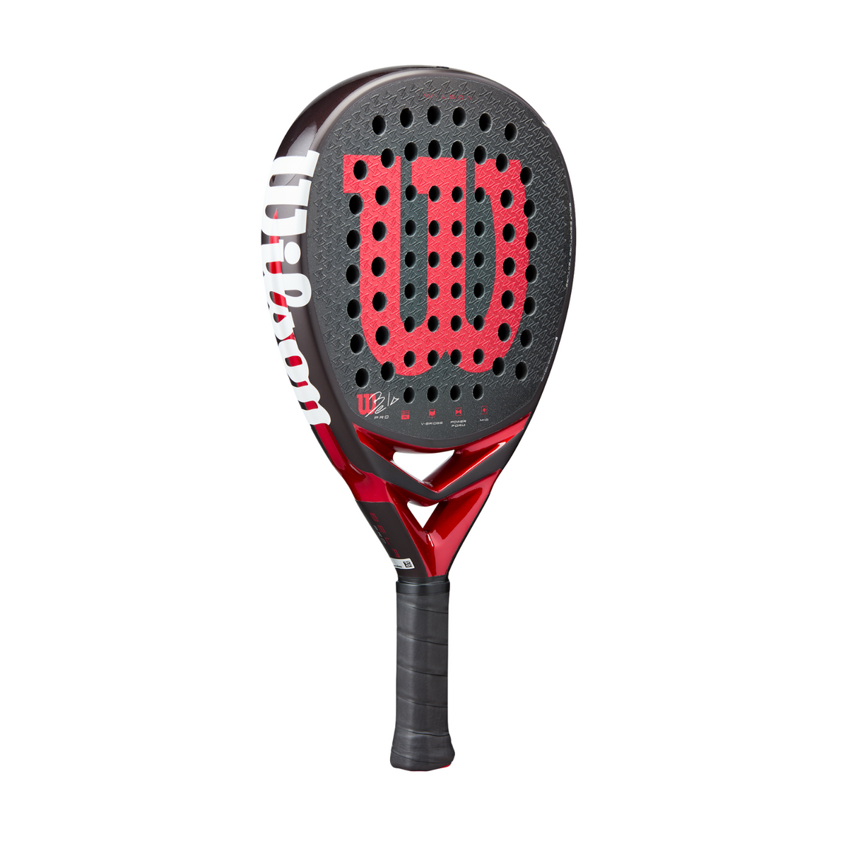 Wilson Bela Pro V3 Padel Racket - Black/Red Padel Wilson