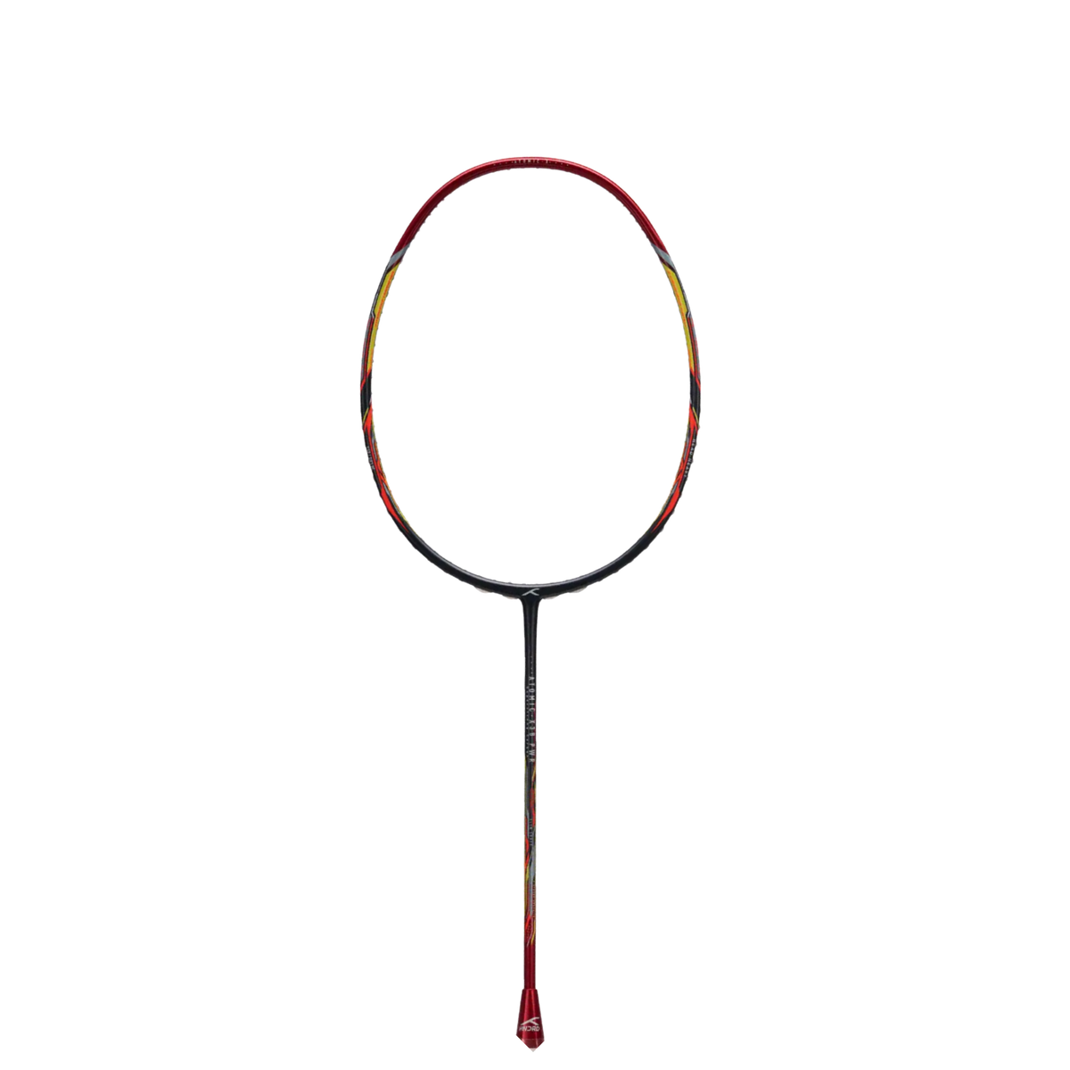 Hundred Atomic X 38 Power Badminton Racket - Charcoal/Red Badminton Rackets Hundred