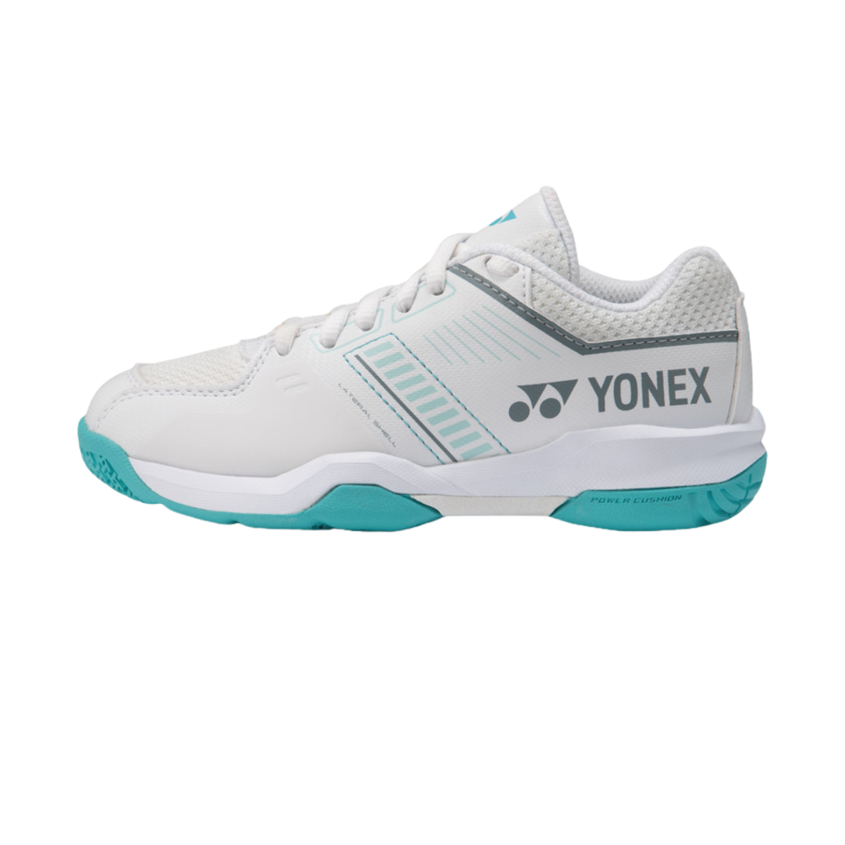 Yonex SHBSF1JREX PC Strider Flow Badminton Shoe Junior Lace - White/Mint